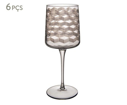 Jogo de Taças Geo Fume, Âmbar | WestwingNow