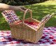 Cesto para Picnic Madely Xadrez Vermelho, Bege | WestwingNow