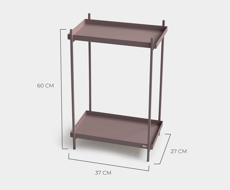 Mesa de Cabeceira Slim Wire Rubi | Westwing
