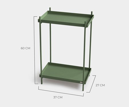Mesa de Cabeceira Slim Wire Verde | Westwing