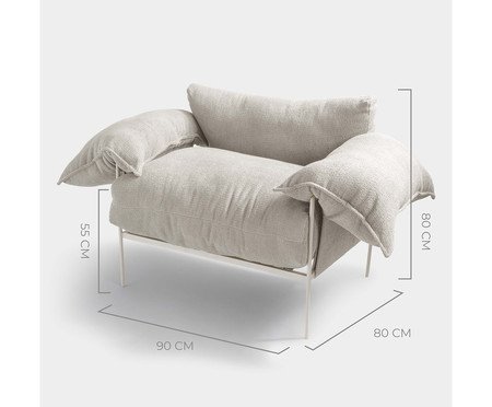 Poltrona Asa Loop Neblina Porcelana | Westwing