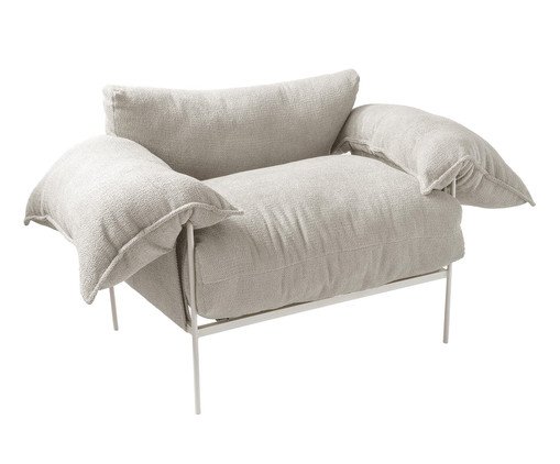 Poltrona Asa Loop Neblina Porcelana, beige | WestwingNow