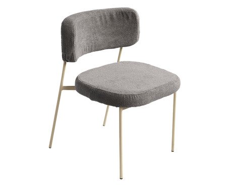 Jogo de Mesa de Jantar Orgânica Taupe Slim Boucle Cinza- 05 Peças | Westwing