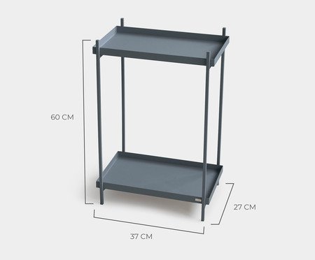 Mesa de Cabeceira Slim Wire Azul Névoa | Westwing