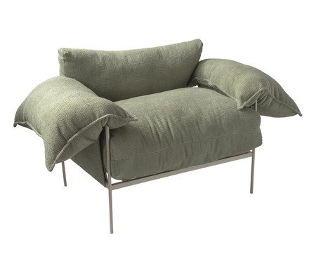 Poltrona Verde Confortável Asa Loop Taupe | Westwing