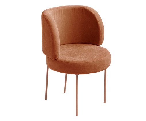 Cadeira Zurique Sarja Argila e Terracota, Terracotta | WestwingNow