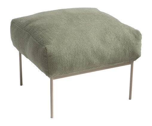 Pufe Asa Loop Chá Verde Taupe, green | WestwingNow