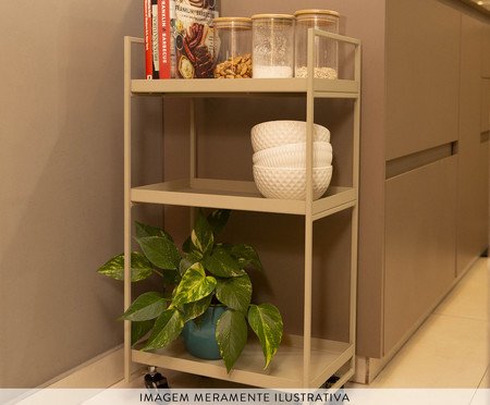 Carrinho Organizador Noma Taupe | Westwing
