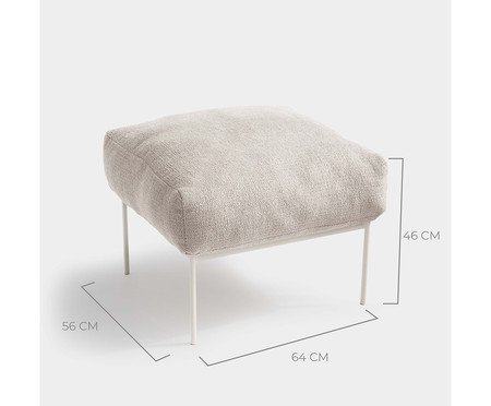 Pufe Asa Loop Neblina Porcelana | Westwing