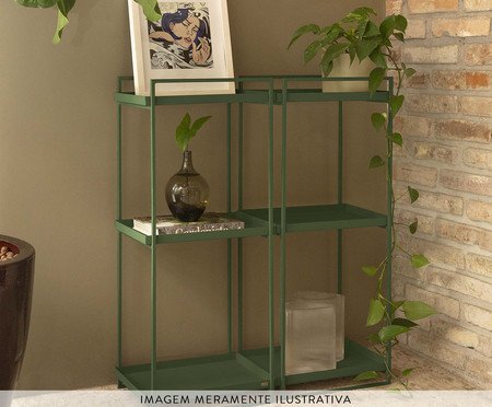 Estante Tripla Wire Verde | Westwing