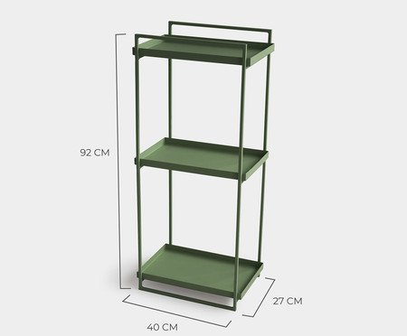 Estante Tripla Wire Verde | Westwing