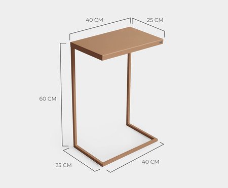 Mesa de Apoio Wire Terracota | Westwing