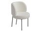Cadeira Zurique Bouclé Off White e Preta, black | WestwingNow
