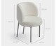 Cadeira Zurique Bouclé Off White e Preta, black | WestwingNow
