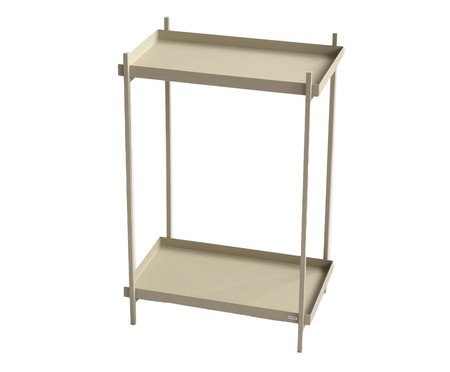 Mesa de Cabeceira Slim Wire Taupe | Westwing