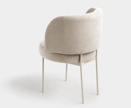 Cadeira Zurique Sarja Linho Porcelana | WestwingNow