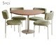 Jogo de Mesa de Jantar Orgânica Taupe Slim Boucle Chá Verde, green | WestwingNow
