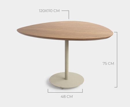 Jogo de Mesa de Jantar Orgânica Taupe Slim Boucle Chá Verde | Westwing