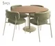Jogo de Mesa de Jantar Orgânica Taupe Slim Boucle Chá Verde, green | WestwingNow