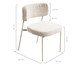 Jogo de Mesa de Jantar Orgânica Taupe Slim Boucle Off White, Cobre | WestwingNow