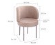 Cadeira Zurique Rosa Quartzo e Rubi, beige | WestwingNow