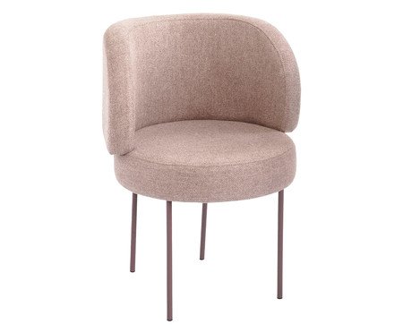 Cadeira Zurique Rosa Quartzo e Rubi | Westwing