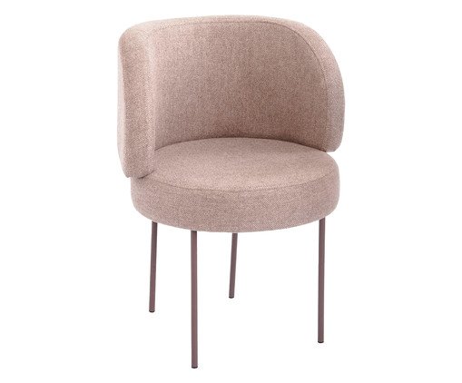 Cadeira Zurique Rosa Quartzo e Rubi, beige | WestwingNow