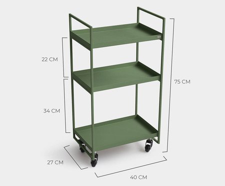 Carrinho Organizador Noma Verde | WestwingNow