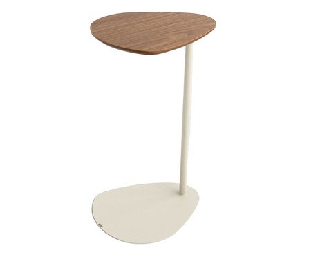 Mesa de Apoio Orgânica Jatobá Porcelana | Westwing