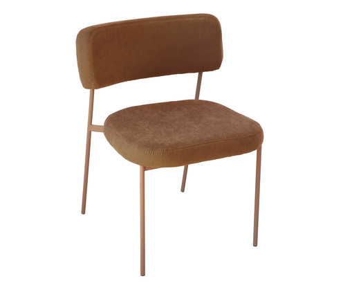 Cadeira Slim Sarja Argila Terracota, Terracotta | WestwingNow