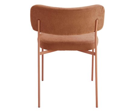 Cadeira Slim Sarja Argila e Terracota | Westwing