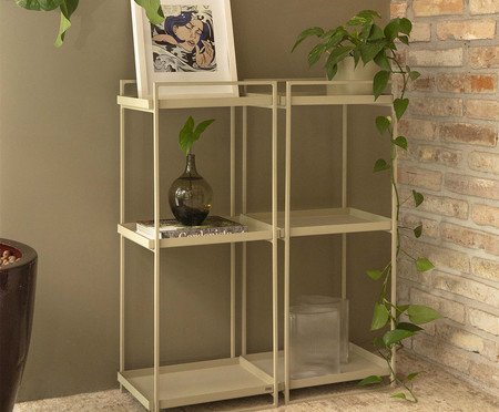 Estante Tripla Wire Taupe | Westwing