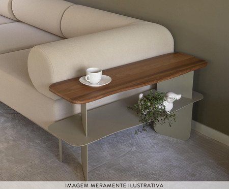Aparador de Sofá Stone Taupe | Westwing