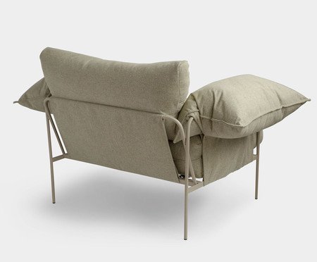 Poltrona Confortável Asa Dark Sage Taupe | Westwing
