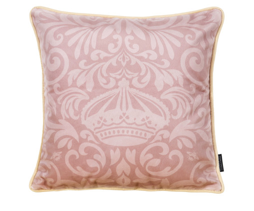 Capa de Almofada Estampada Bridgerton Crown, pink | WestwingNow