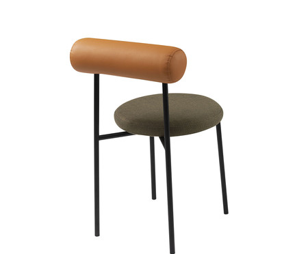 Cadeira Roll Caramelo e Verde Musgo | WestwingNow