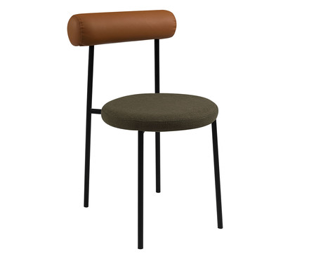 Cadeira Roll Caramelo e Verde Musgo | WestwingNow