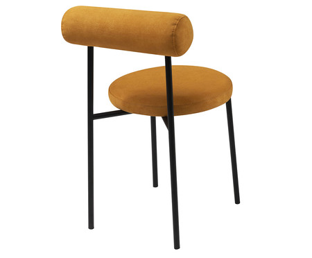 Cadeira Roll Caramelo e Preto | WestwingNow