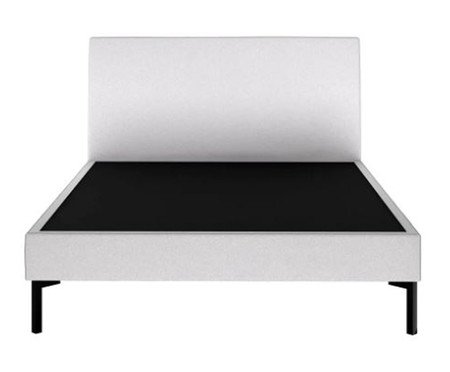 Cama Ariel Branco e Preto - Solteiro