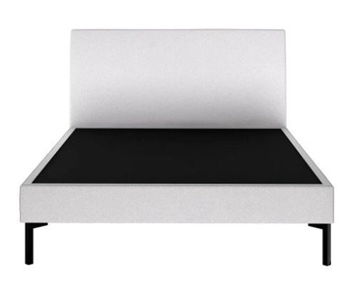Cama Ariel Branco e Preto - Solteiro, beige | WestwingNow