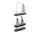 Prateleira para Box Wave Tri Trim Got Cromo e Concreto  - Preto e Prata, Preto,Prata | WestwingNow