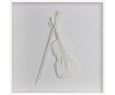Quadro Estilo Violoncelo 31x31 -  Leila Nishi | Westwing