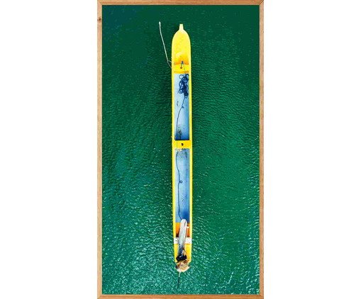 Quadro Caiaque lll 113x63 -  Reinaldo Giarola, colorido | WestwingNow