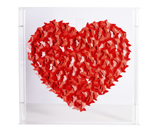 Quadro Love - Vermelho, Vermelho | WestwingNow