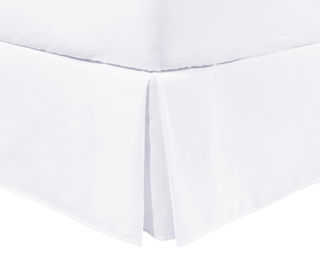 Saia para Cama Box com Babado Basic Branco - 200 Fios | WestwingNow