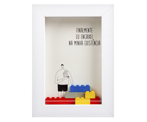 Quadro Lego Branco - P, Branco | WestwingNow
