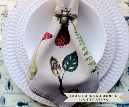 Jogo de Guardanapos Botanical Bege | Westwing