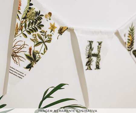 Bandeirolas Monograma Botânico 'B' | Westwing