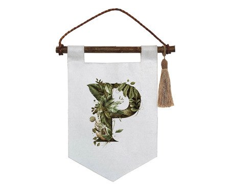 Flâmula Monograma Botânico 'P' | Westwing