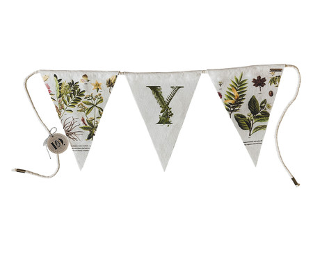 Bandeirolas Monograma Botânico 'Y' | WestwingNow